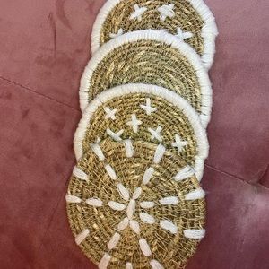 Bloomingville sea grass coasters - set of 4